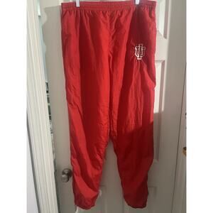 Vintage IU Indiana Hoosiers Windbreaker Pants NCAA Sz XL Red